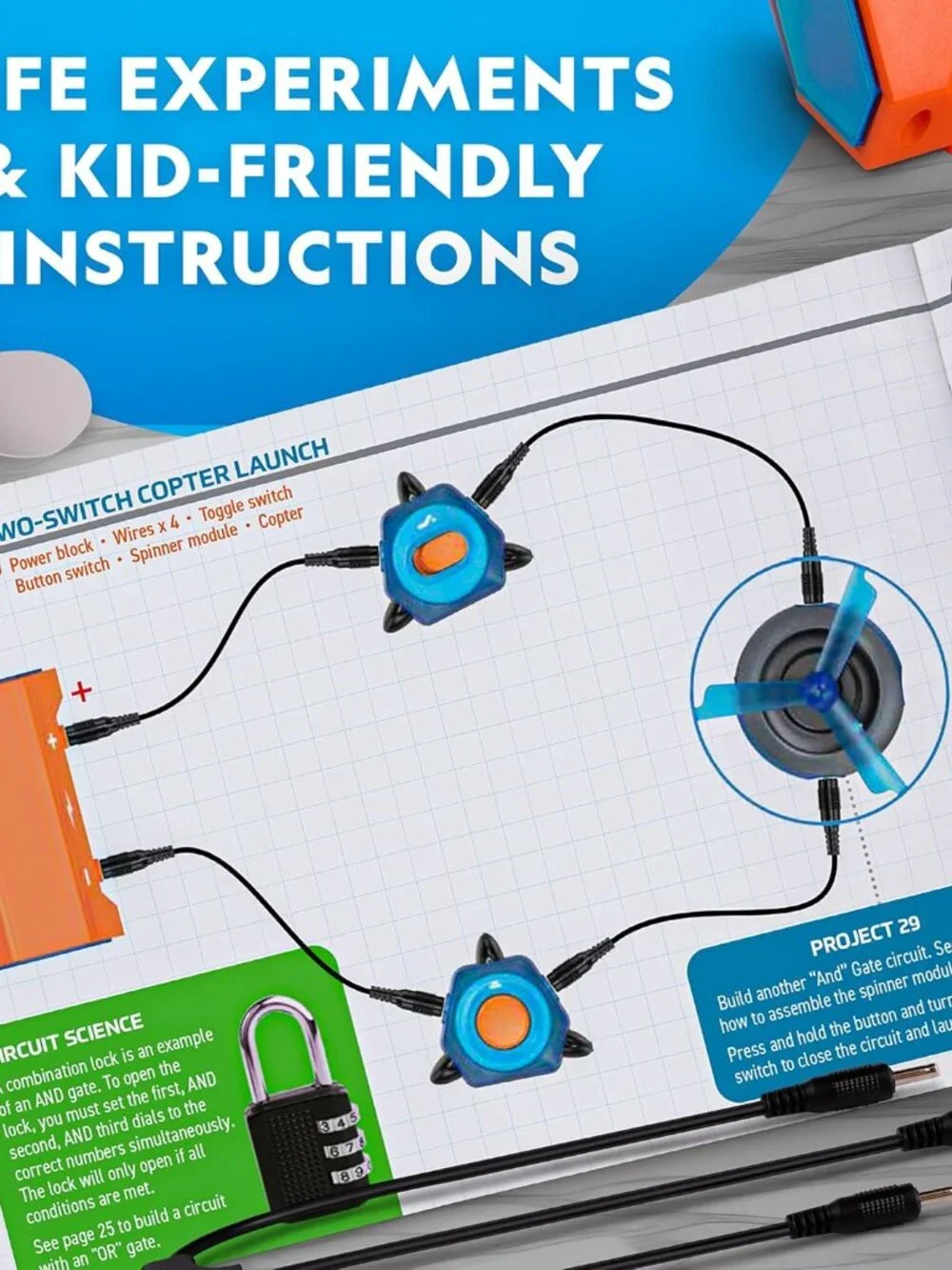 New National Geographic Circuit Maker Kit - Electronics Kit for Kids with 120 El